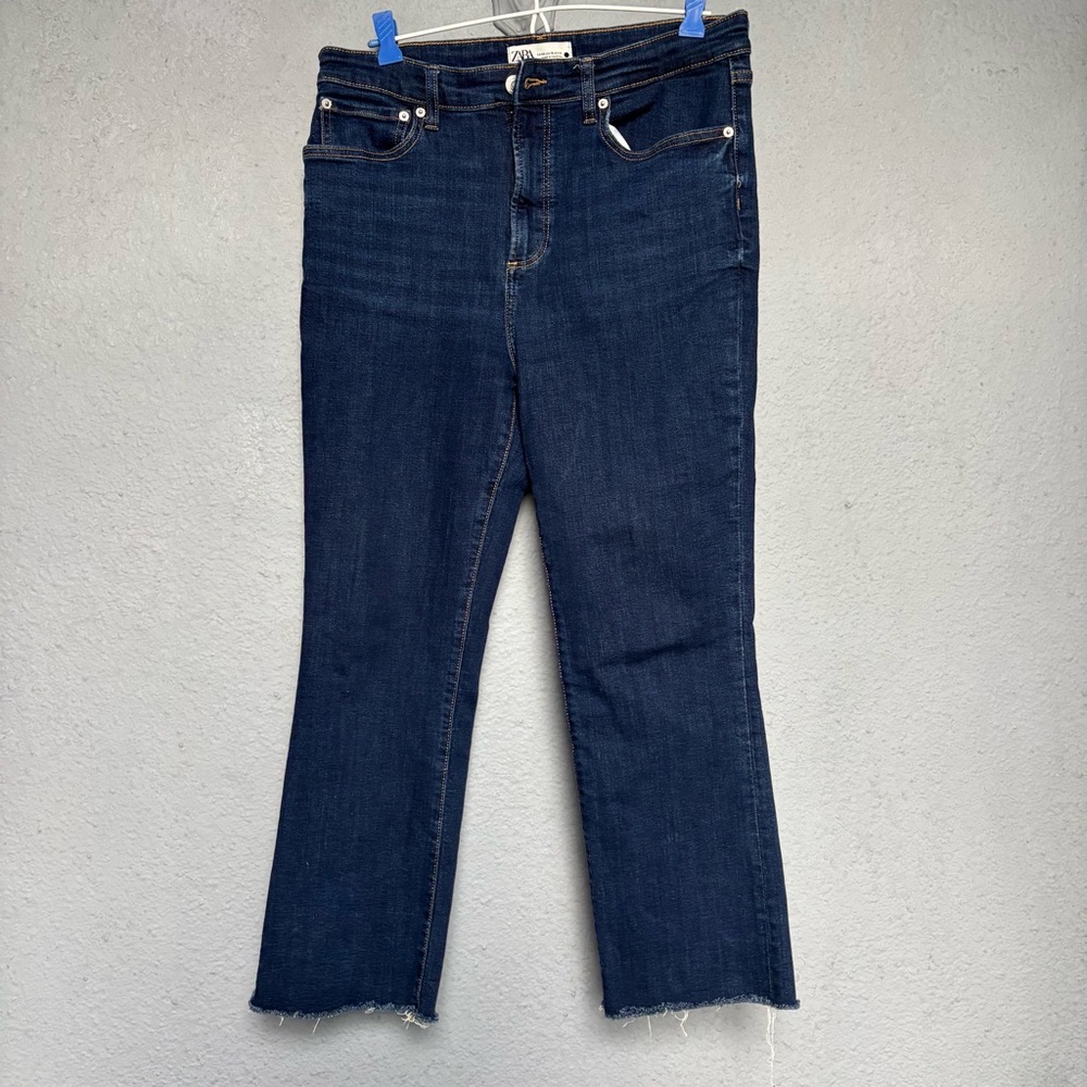 Zara Dark Blue Flare Jeans
